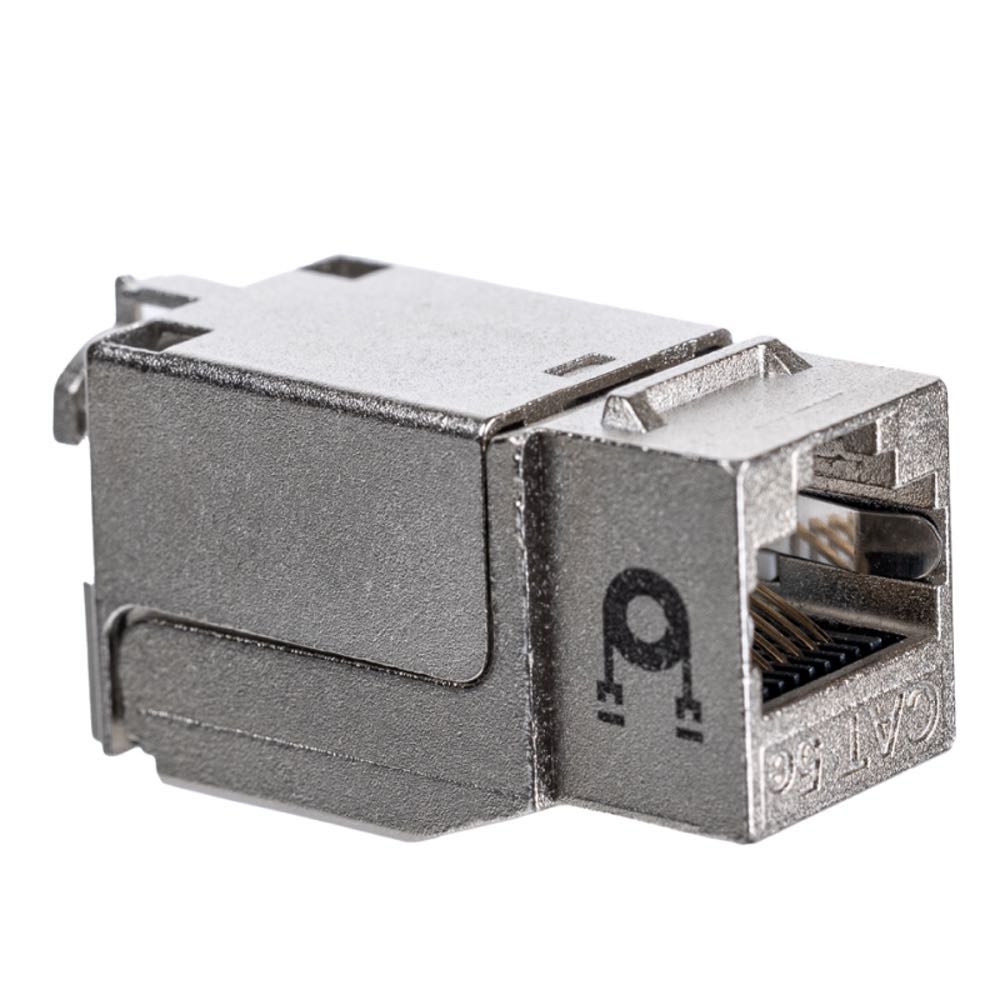 Модуль Maxicord Keystone Jack RJ-45(8P8C) кат.5е FTP DUAL IDC 90 градусов Toolless, белый