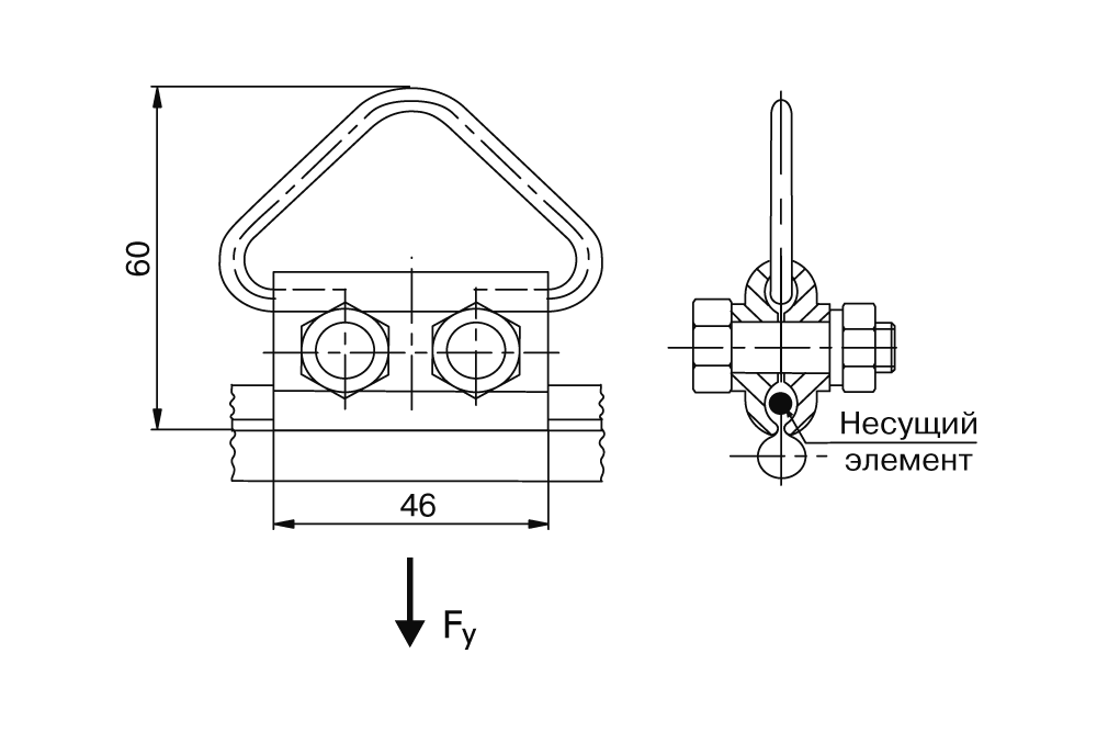 Поддерживающий зажим ППО 8/4-8