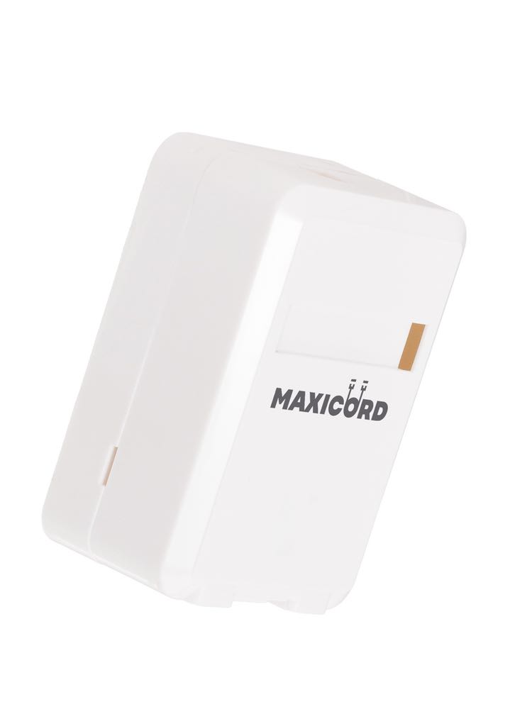 Корпус розетки Maxicord 1 порт, настенный белый